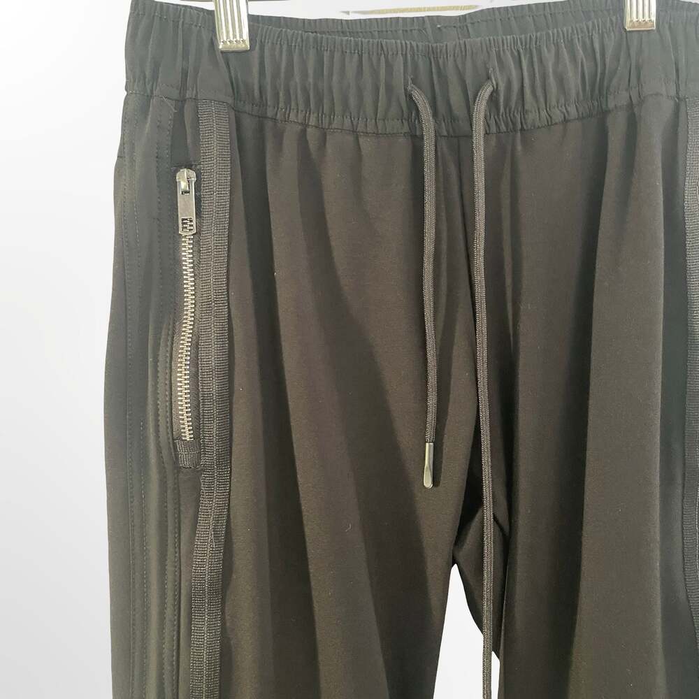 Antony Morato Men's Black Slim-Fit Moto Sweatpants with Zipper Pockets - Picture 2 of 6